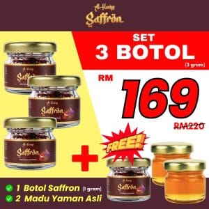 3 Free 1 Saffron+ 2 Madu