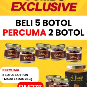 5 FREE 2 SAFFRON+1 MADU 250g